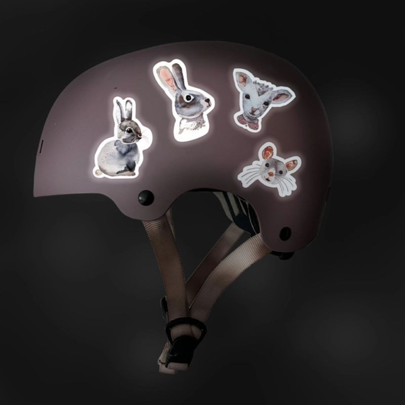 Reflektierende Sticker Lamm & Hase