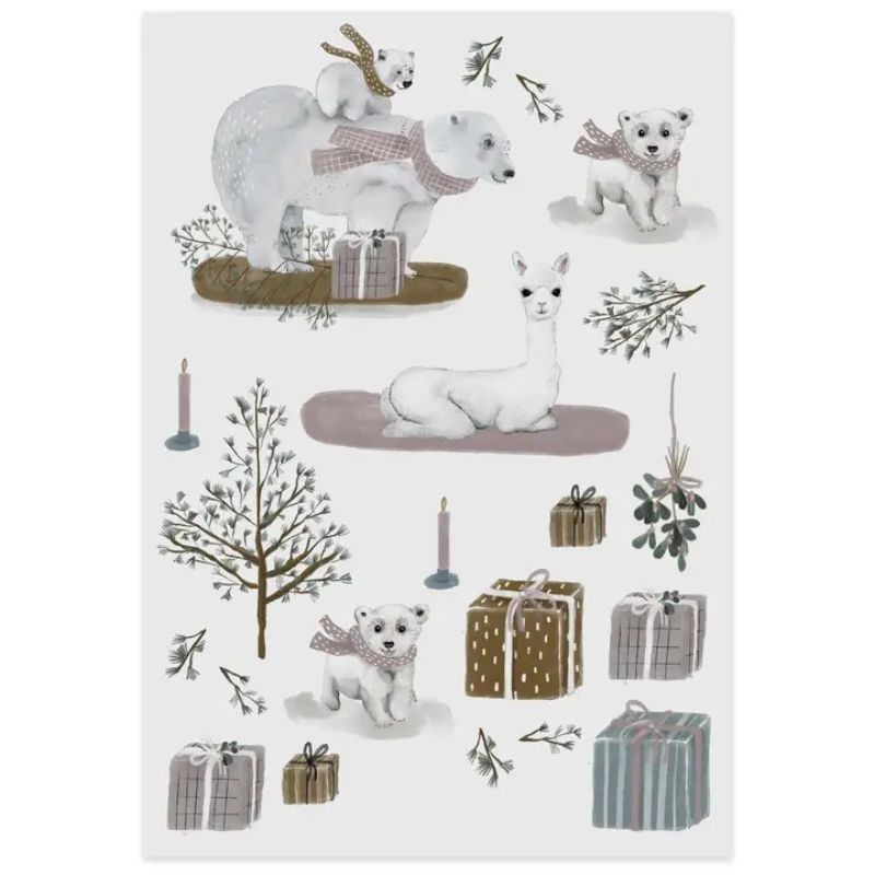 Kindertattoo Set Wintertiere