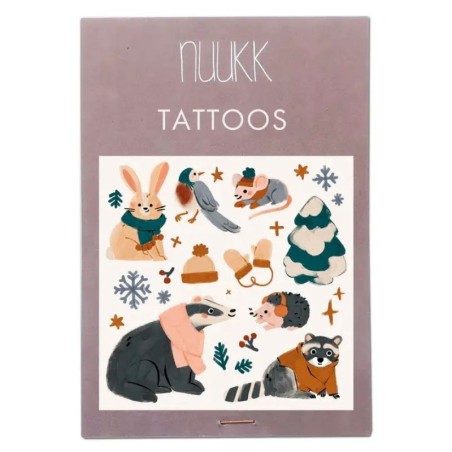 Kindertattoo Set Schals & Mützen