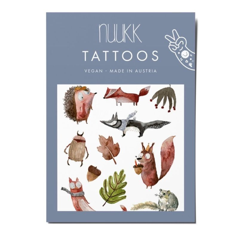 Kindertattoo Set Herbstwald