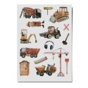 Kindertattoo Set Baustelle
