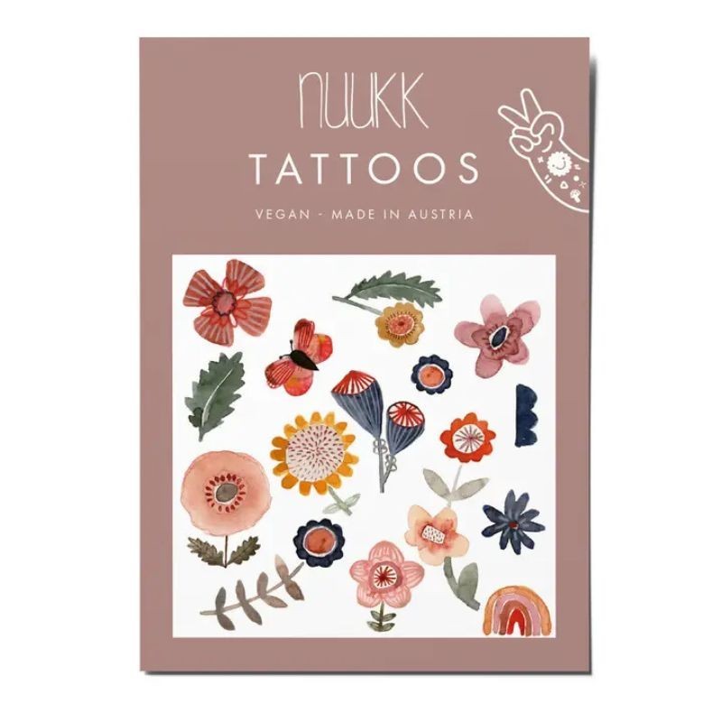 Kindertattoo Set Blumenfeld
