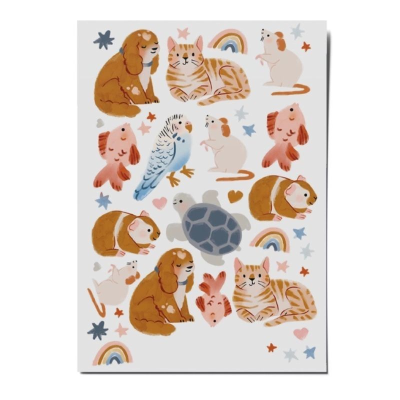 Kindertattoo Set Haustiere