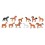 Pferde - Set mit 12 handbemalten Mini-Figuren
