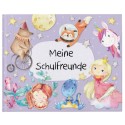 Freundebuch Schulfreunde lila