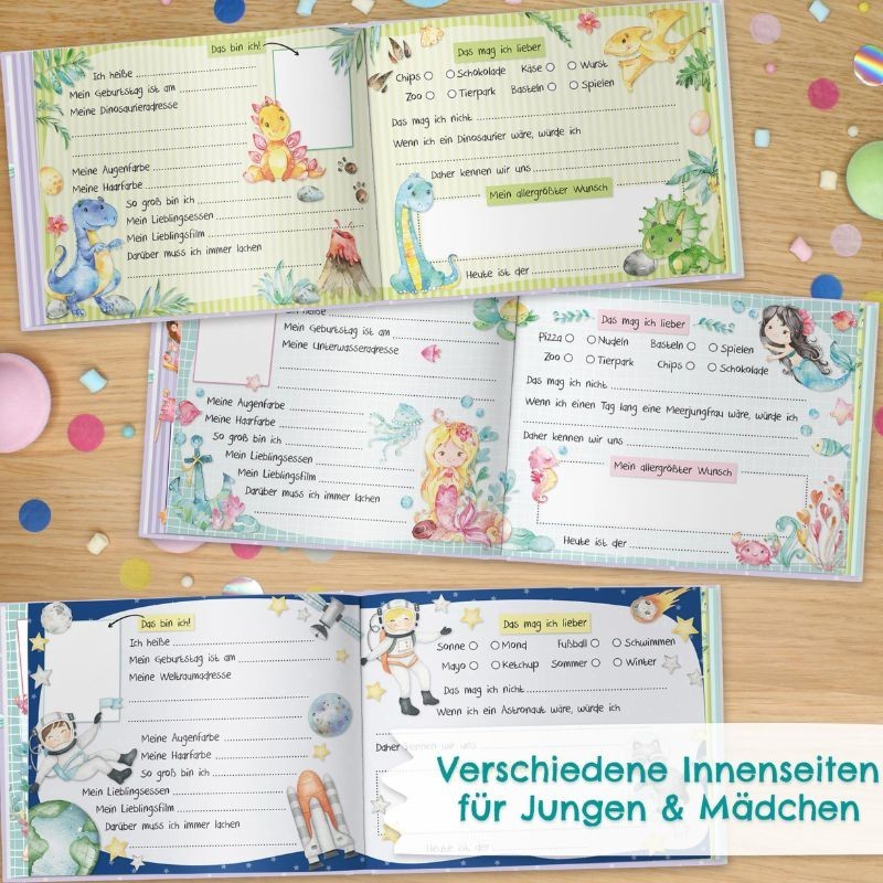 Freundebuch Schulfreunde lila