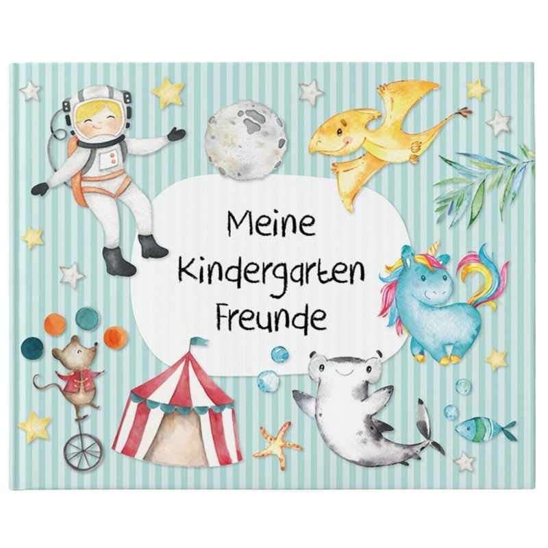 Freundebuch Kindergartenfreunde türkis