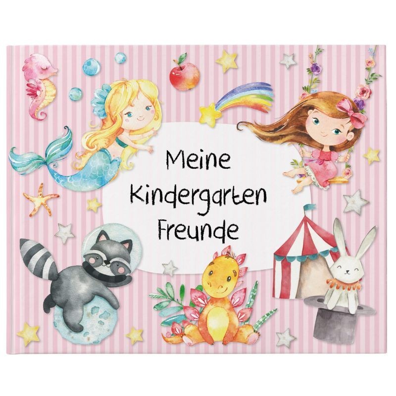 Freundebuch Kindergartenfreunde rosa