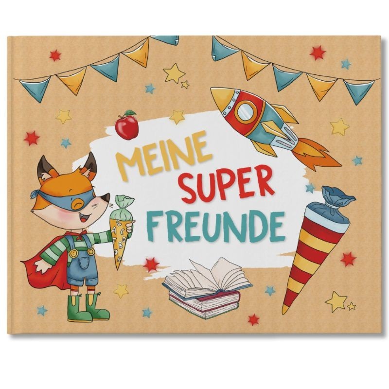 Freundebuch Superhelden Tiere