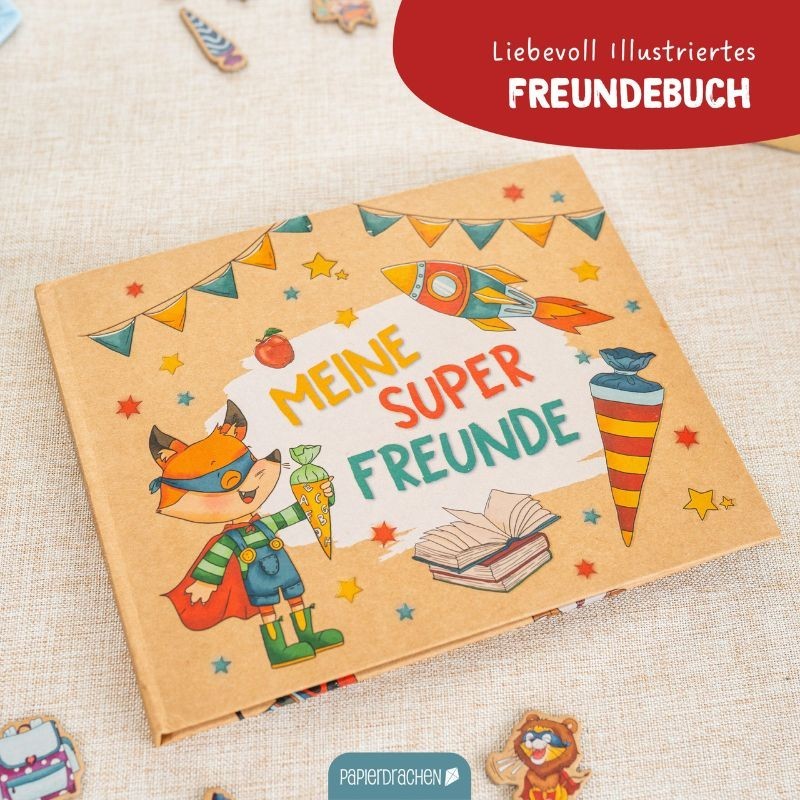 Freundebuch Superhelden Tiere