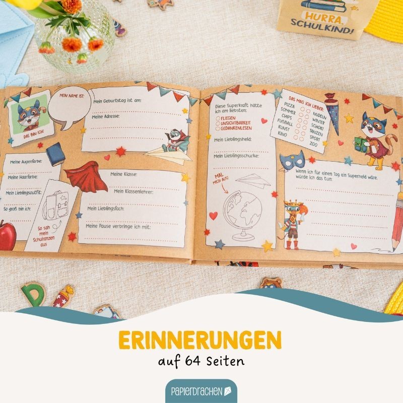 Freundebuch Superhelden Tiere