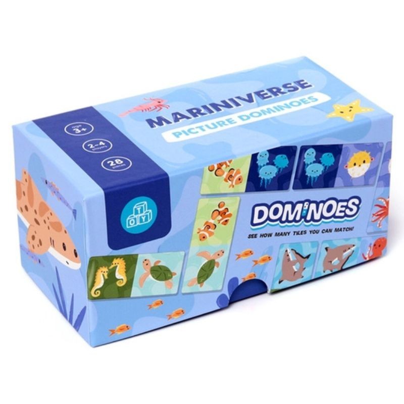 Domino Meerestiere bunt