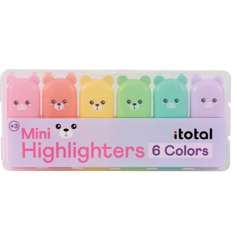 Textmarker Bären pastell
