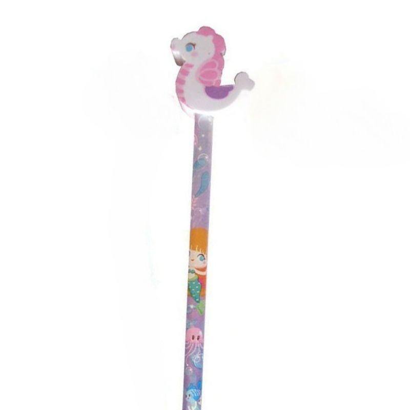 Bleistift Seepferdchen mit Radiergummi