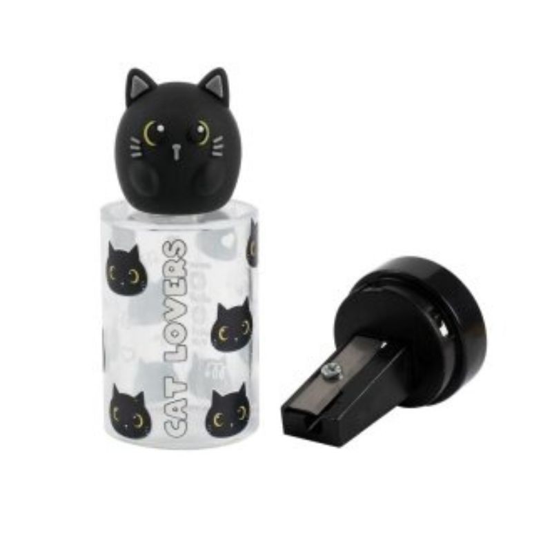 Spitzer Kawaii Katze schwarz