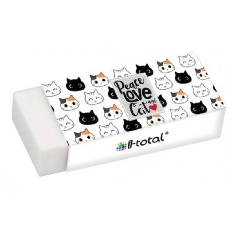 Radiergummi Katzen Peace, Love & Cat