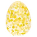 Osterei Flummi mit Glitzer gelb