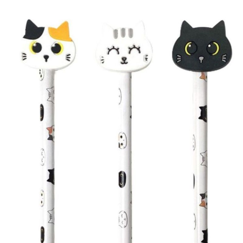 Bleistift Set Katzen mit Topper