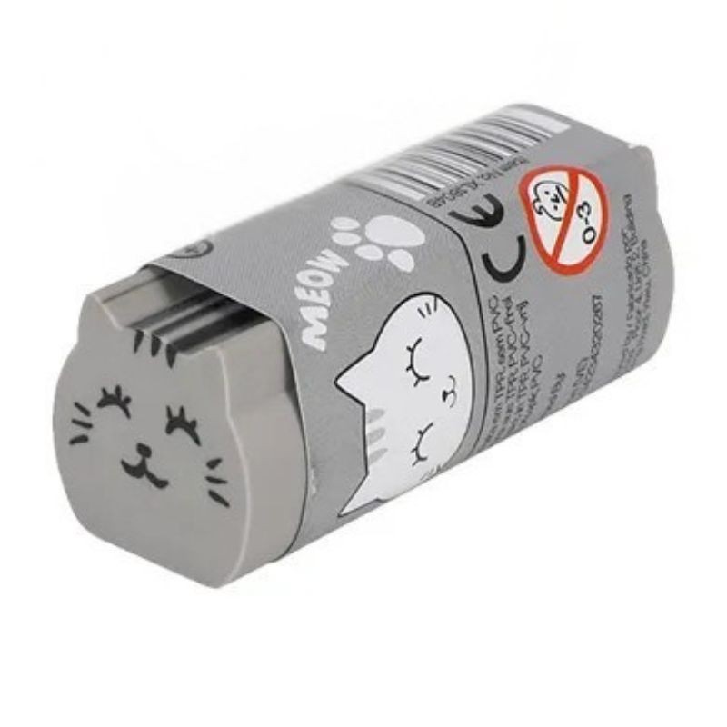 Radiergummi Katze grau