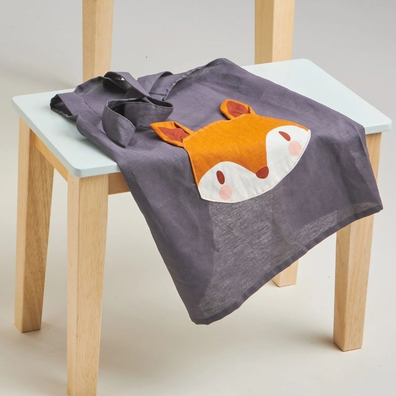 Kinderschürze Fuchs aus Leinen