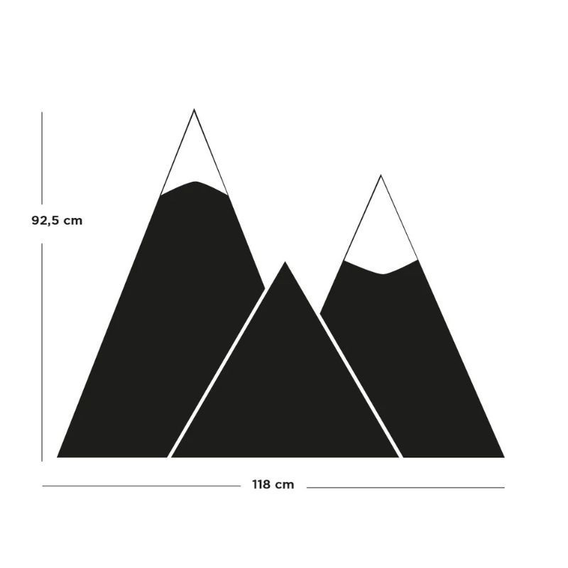 Magnettafel Berge mit Magneten