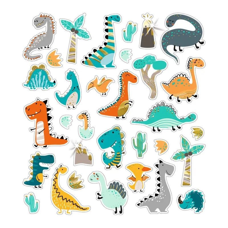Sticker Glitzer Dinosaurier & Co.