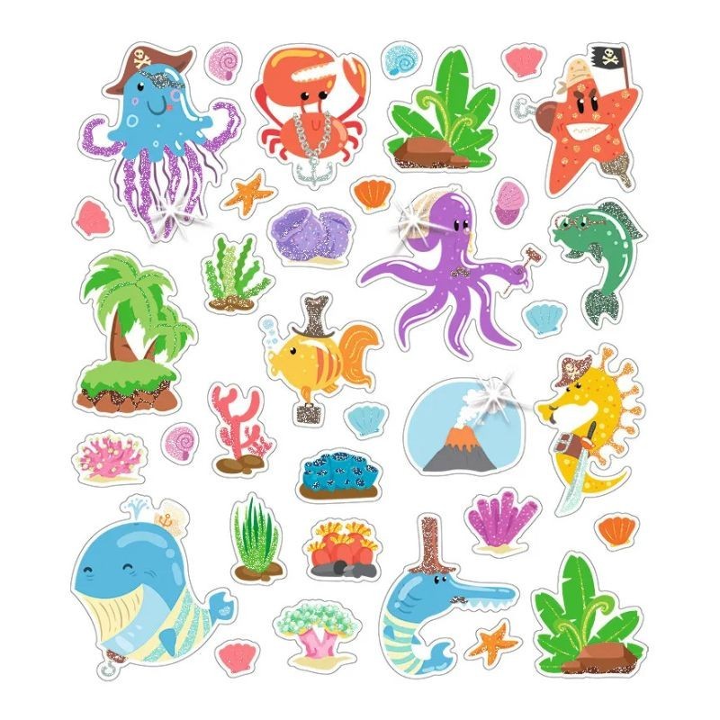Sticker Glitzer Dinosaurier & Co.