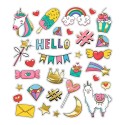 Sticker Glitzer Einhorn & Co.