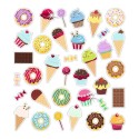 Sticker Glitzer Einhorn & Co.