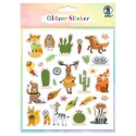 Sticker Glitzer Indianer & Co.