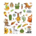 Sticker Glitzer Indianer & Co.