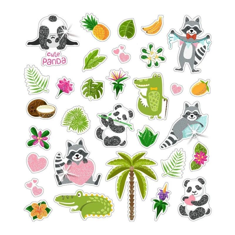 Sticker Glitzer Delfine & Co.