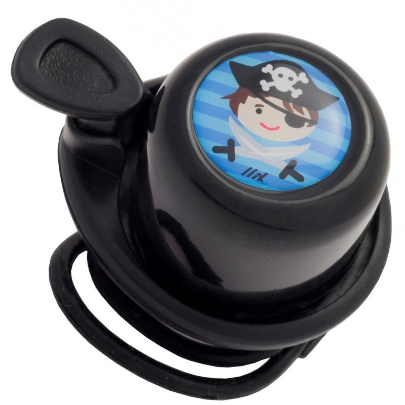 Veloglocke Pirat schwarz