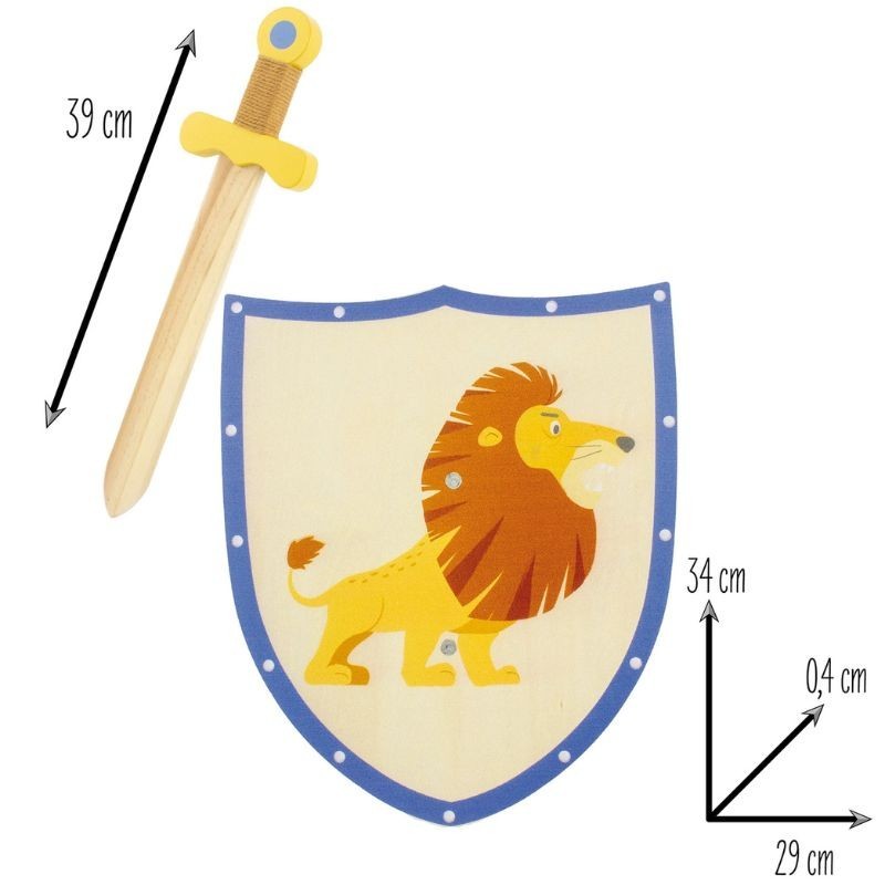 Schwert und Ritterschild Löwe