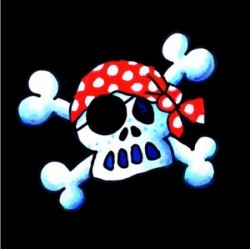 Servietten Piratenflagge Jolly Roger aus dem Lutz Mauder Verlag