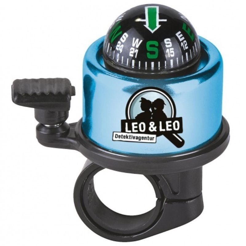 Fahrradklingel Detektiv Leo & Leo mit integriertem Kompass