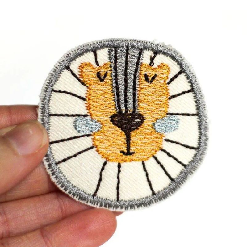 Bügelbild Aufnäher Patch Löwe