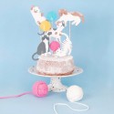 Kuchendeko Cake Topper Katzen Kitten