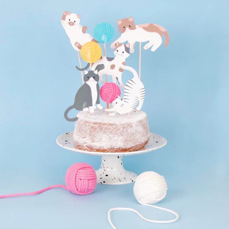 Kuchendeko Cake Topper Katzen Kitten