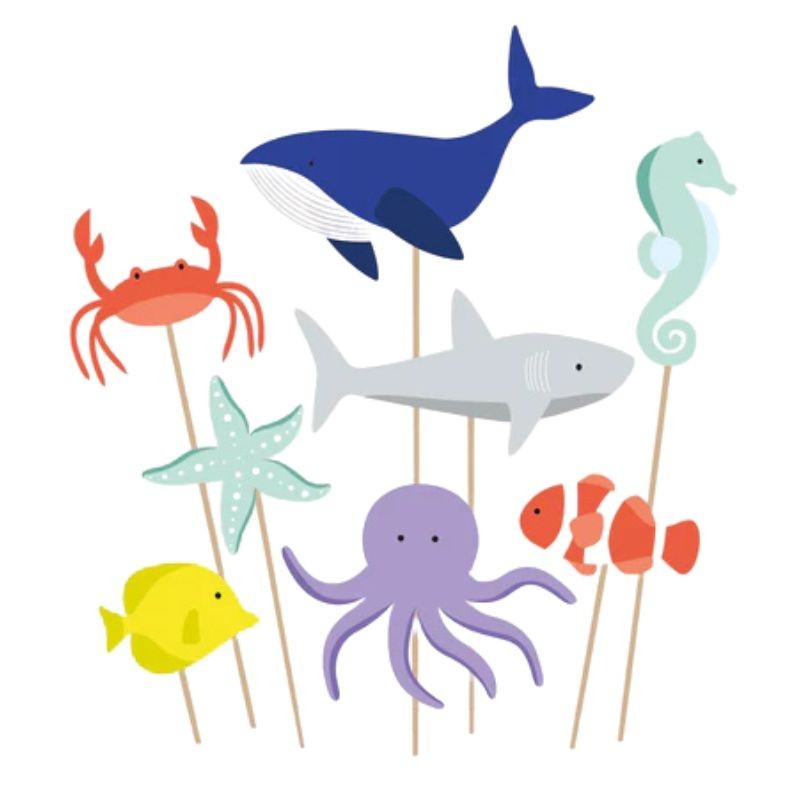 Kuchendeko Cake Topper Meerestiere