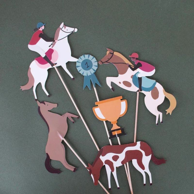 Kuchendeko Cake Topper Pferde