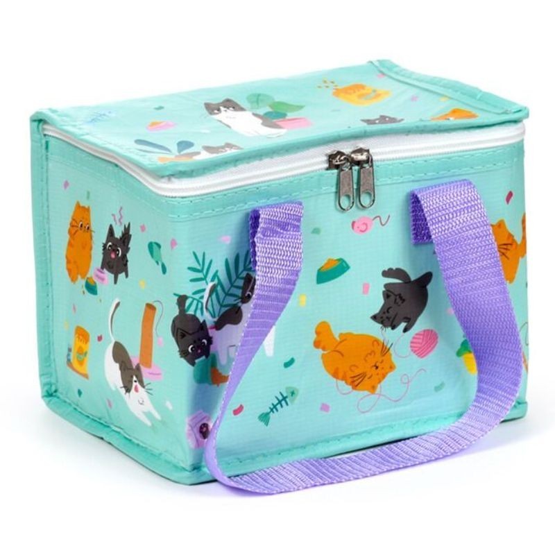 Isolierte Lunch Bag Kühltasche Katzen