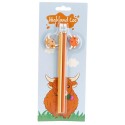Bleistift Set Hochlandrind 2er Set