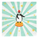 Servietten Zirkus Pinguin
