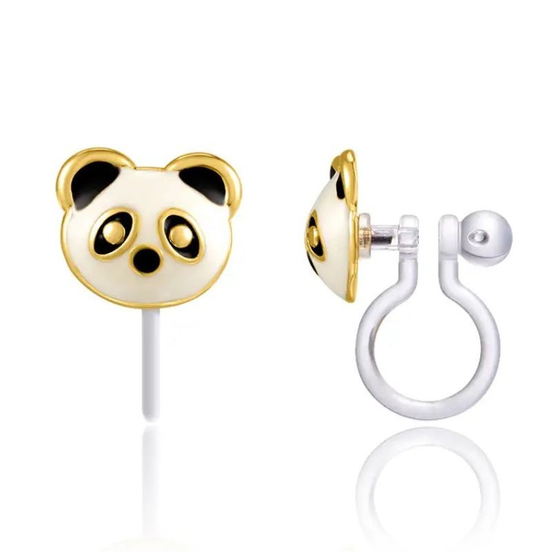 Ohrringe Ohrclips Panda