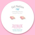 Ohrringe Ohrclips Vogel pink
