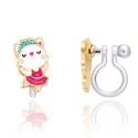 Ohrringe Ohrclips Katze Ballerina