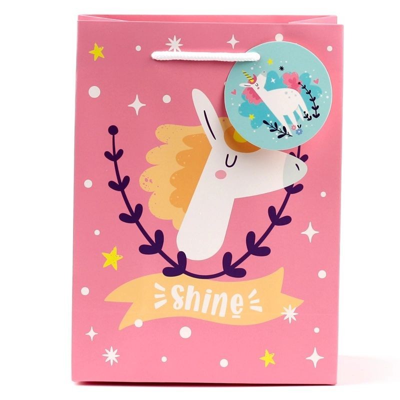 Geschenktüte Einhorn Smile Glitter