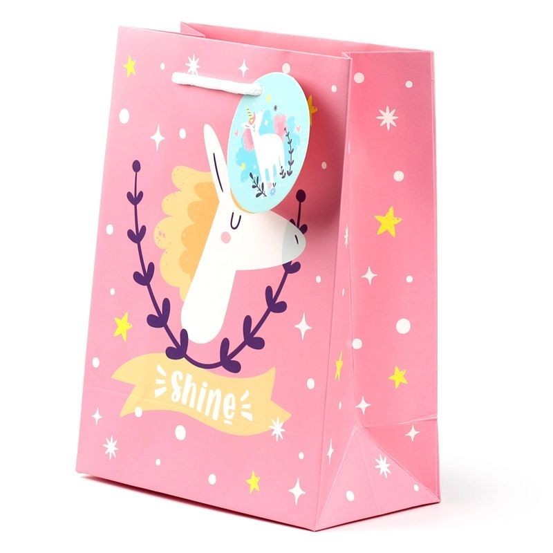 Geschenktüte Einhorn Smile Glitter