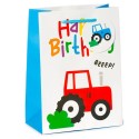 Geschenktüte Happy Birthday Traktor